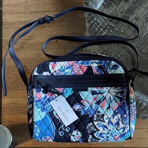 Vera Bradley Navy and Floral Crossbody Bag